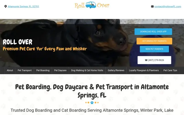Homepage of Roll Over – cat sitter in Altamonte Springs, FL