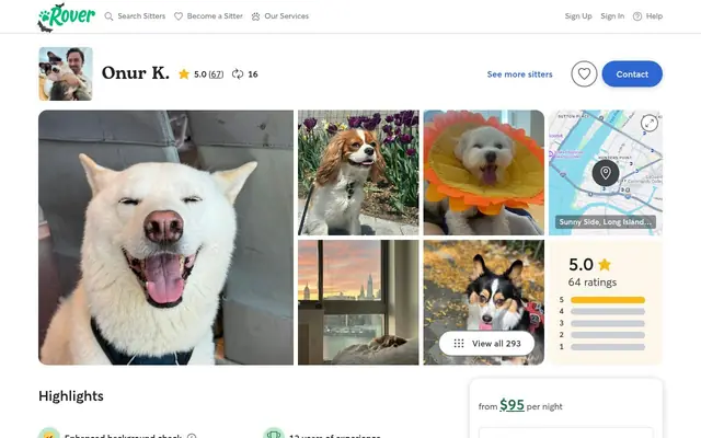 Homepage of LIC VIP Pet Care by Onur – cat sitter in Long Island City, NY