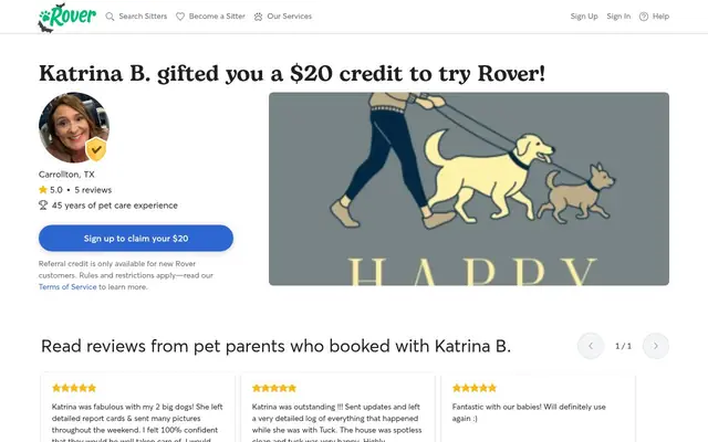 Homepage of happytails4you – cat sitter in Carrollton, TX
