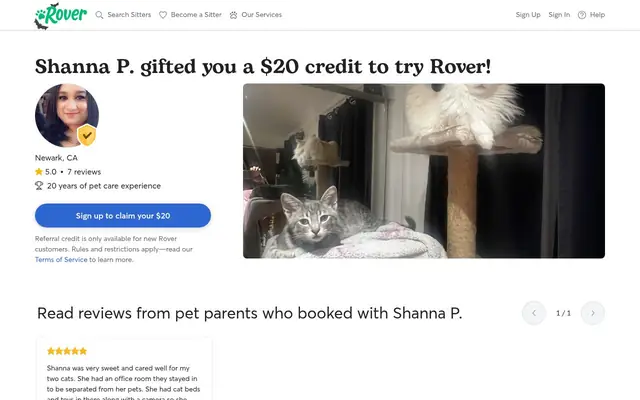 Homepage of Purrfect Paws Cat Sitting – cat sitter in Milpitas, CA