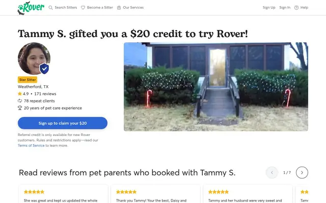Homepage of Tammy's Doggy Daycare – cat sitter in Weatherford, TX