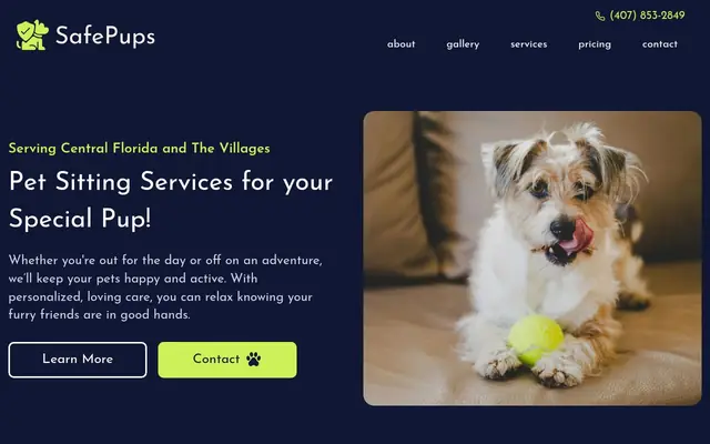 Homepage of Safepups – cat sitter in The Villages, FL