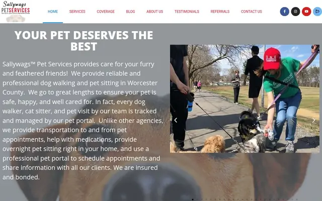 Homepage of Sallywags Pet Services – cat sitter in Bolton, MA