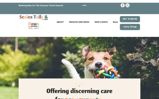Homepage of Scales Tails & Paws Pet Sitting & Dog Walking Westerville, OH – cat sitter in Ohio