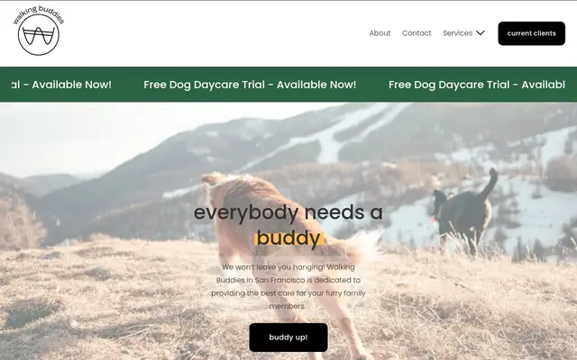 Homepage of Walking Buddies – cat sitter in San Francisco, CA