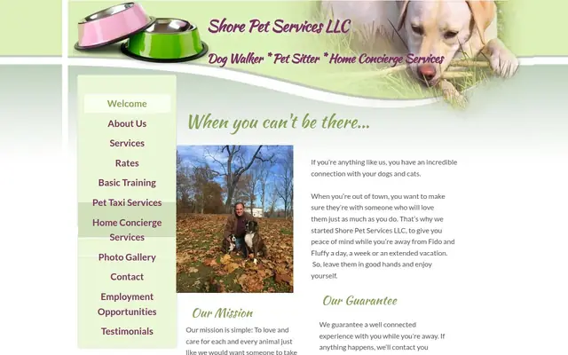 Homepage of Shore Pet Services LLC – cat sitter in Brick Township, NJ