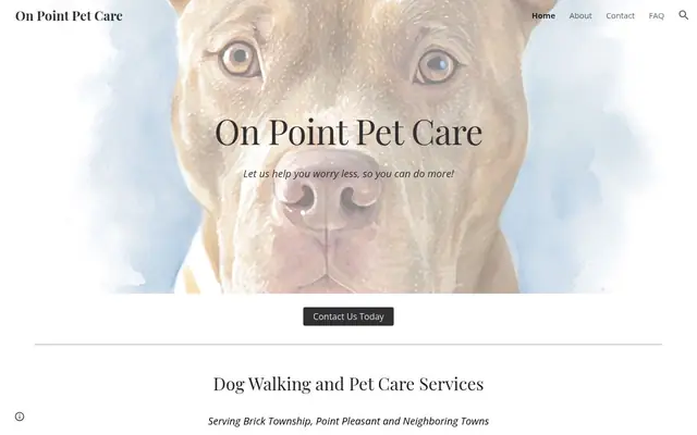 Homepage of On Point Pet Care – cat sitter in Brick Township, NJ