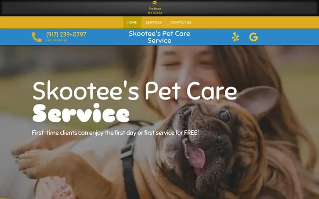 Homepage of Pet Care Services – cat sitter in Bronx, NY
