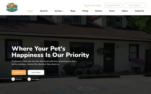 Homepage of Sleepy Hollow Pet Ranch – cat sitter in Indianapolis, IN