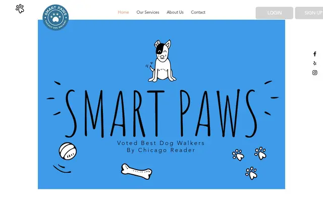 Homepage of Smart Paws Chicago – cat sitter in Chicago, IL
