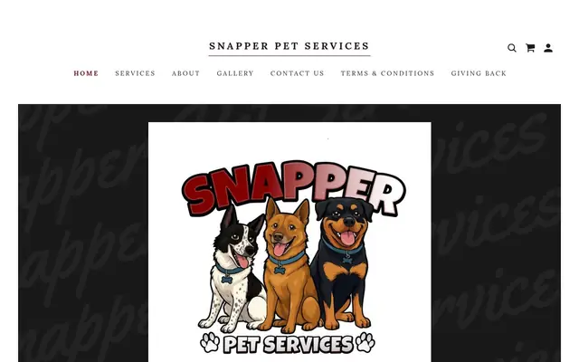 Homepage of Snapper Pet Services – cat sitter in River Oaks, TX
