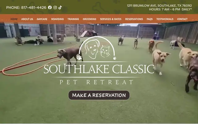 Homepage of Southlake Classic Pet Retreat – cat sitter in Southlake, TX