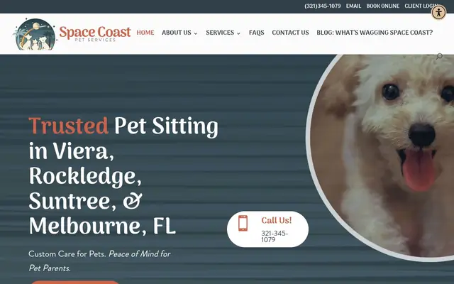 Homepage of Space Coast Pet Services – cat sitter in Rockledge, FL
