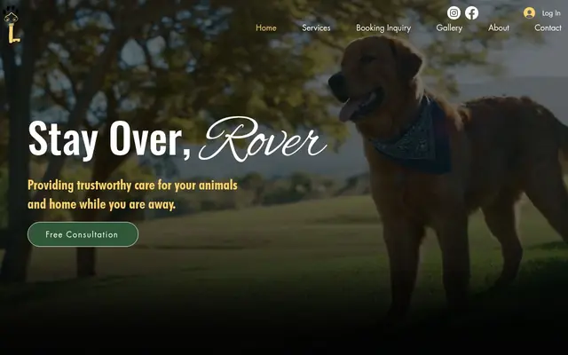 Homepage of Stay Over, Rover LLC – cat sitter in Middlebury, CT
