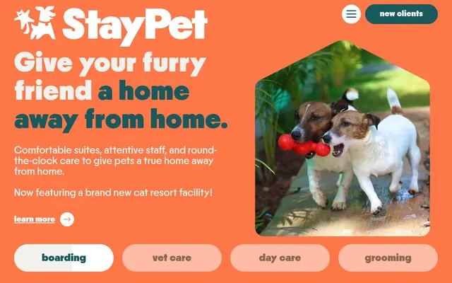 Homepage of Stay Pet (Veterinary & Resort) – cat sitter in Harmans, MD