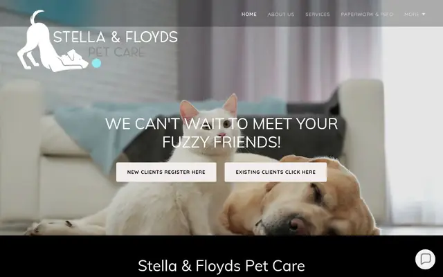 Homepage of Stella & Floyd's Professional Pet Care Services – cat sitter in Edmonds, WA