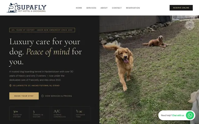 Homepage of Supafly Kennels – cat sitter in Hackettstown, NJ