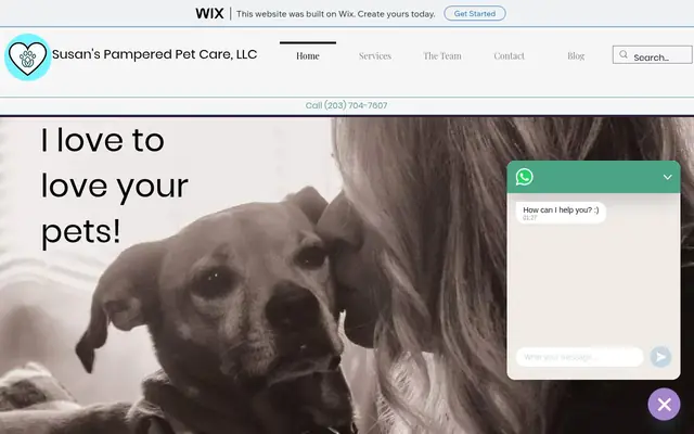 Homepage of Susan's Pampered Pet Care, LLC – cat sitter in East Haven, CT