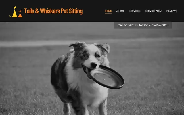 Homepage of Tails & Whiskers Pet Sitting – cat sitter in Woodbridge, VA