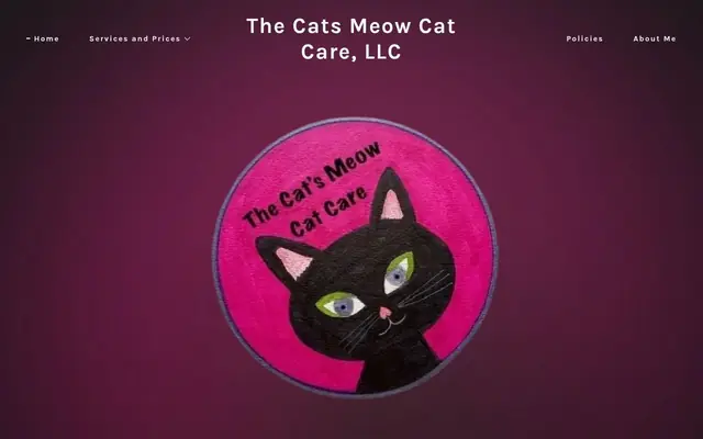 Homepage of The Cat's Meow Cat Care, LLC – cat sitter in Virginia
