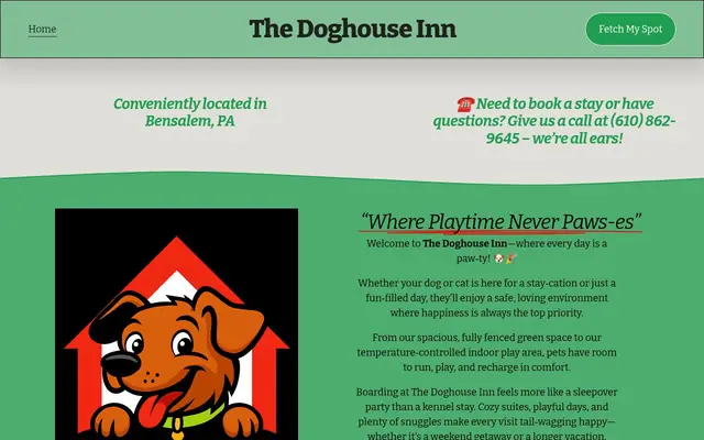 Homepage of The Doghouse Inn – cat sitter in Bensalem, PA