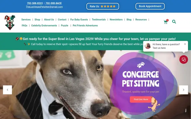 Homepage of The Las Vegas Pet Sitter – cat sitter in Las Vegas, NV