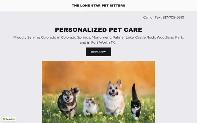 Homepage of The Lone Star Pet Sitters – cat sitter in Benbrook, TX