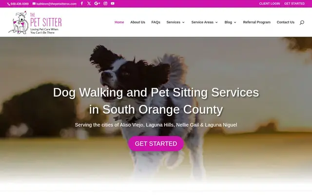 Homepage of The Pet Sitter – cat sitter in Costa Mesa, CA