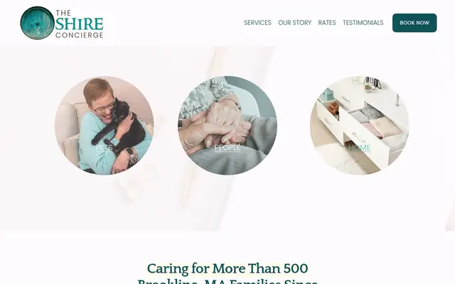 Homepage of The Shire Concierge, LLC – cat sitter in Brookline, MA