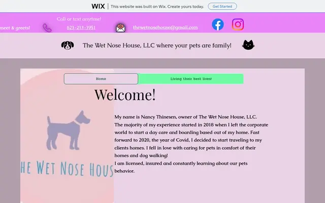 Homepage of The Wet Nose House, LLC – cat sitter in Peoria, AZ