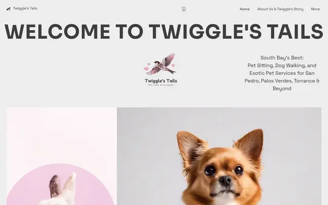 Homepage of Twiggle's Tails – cat sitter in Palos Verdes Peninsula, CA