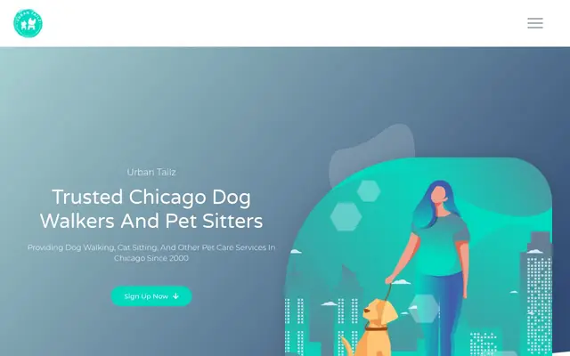 Homepage of Urban Tailz – cat sitter in Chicago, IL