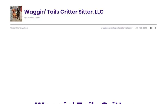 Homepage of Waggin’ Tails Critter Sitter LLC – cat sitter in Westerly, RI