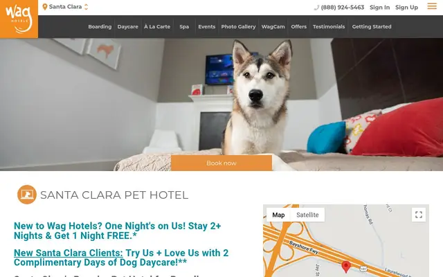 Homepage of Wag Hotels - Santa Clara – cat sitter in Santa Clara, CA