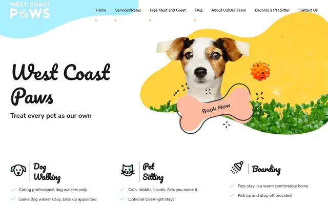 Homepage of West Coast Paws – cat sitter in West Hollywood, CA