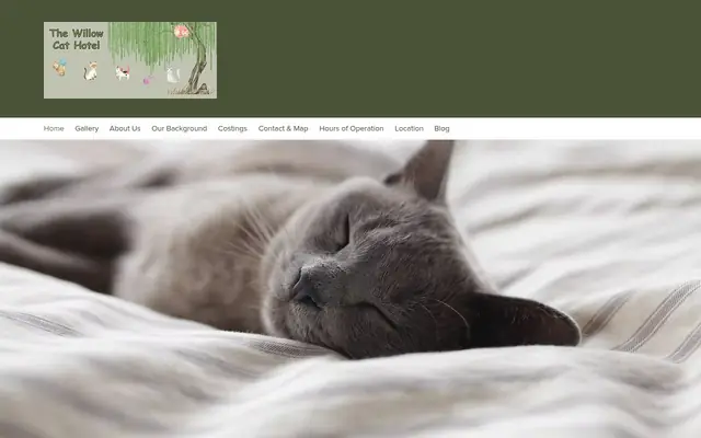 Homepage of The Willow Cat Hotel – cat sitter in Lomita, CA