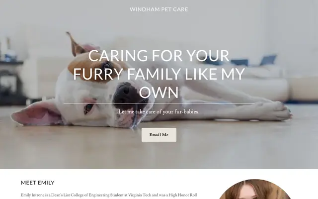 Homepage of Windham Pet Care – cat sitter in Windham, NH