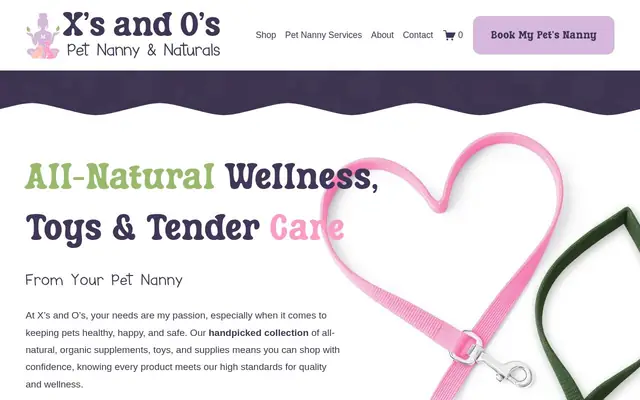 Homepage of X's and O's Pet Nanny & Naturals, LLC – cat sitter in Severn, MD