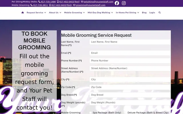 Homepage of Your Pet Staff, LLC – cat sitter in Benbrook, TX