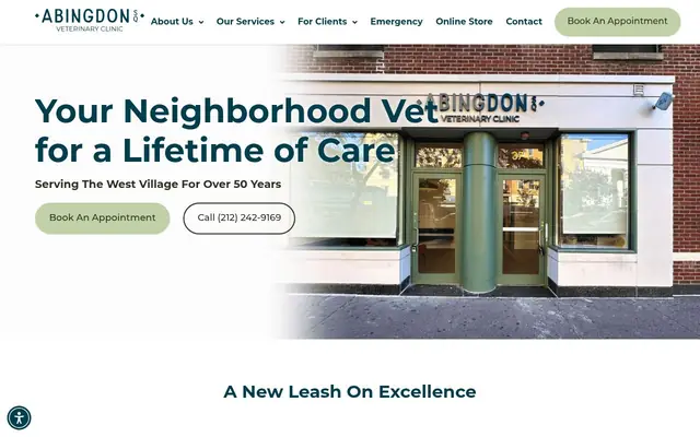 Homepage of Abingdon Square Veterinary Clinic – cat vet in New York, NY