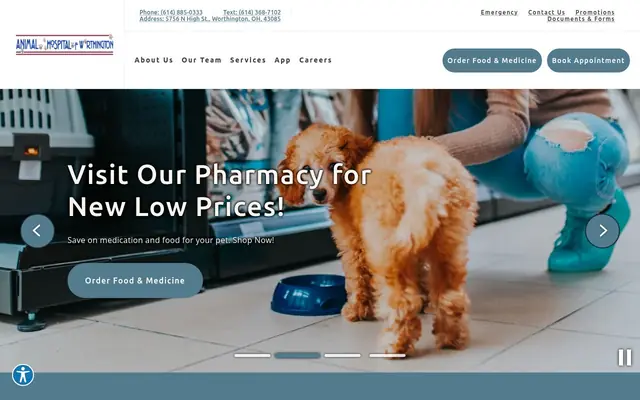 Homepage of Animal Hospital of Worthington – cat vet in Worthington, OH