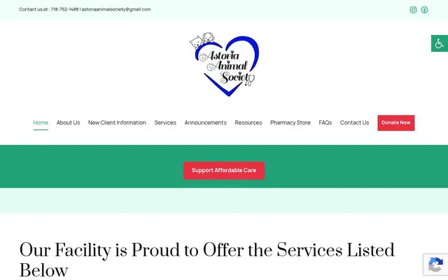 Homepage of Astoria Animal Society – cat vet in Astoria, NY