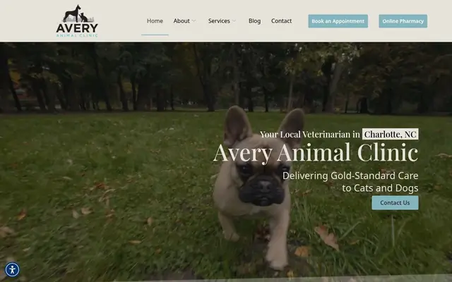 Homepage of Avery Animal Clinic – cat vet in Charlotte, NC