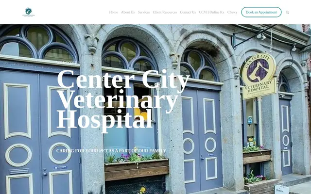 Homepage of Center City Veterinary Hospital – cat vet in Philadelphia, PA