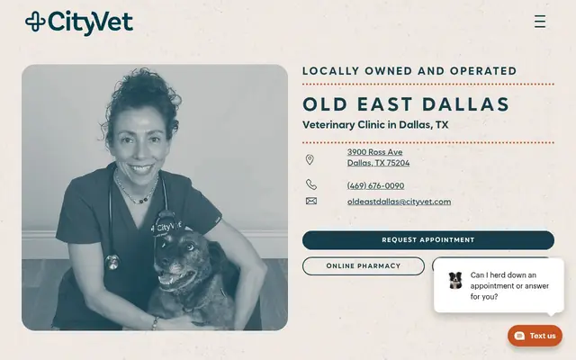 Homepage of CityVet | Old East Dallas – cat vet in Dallas, TX