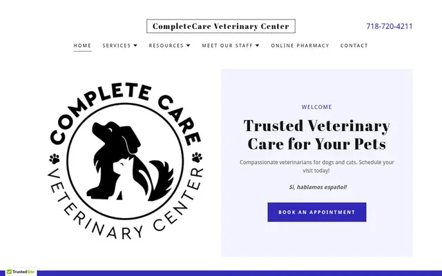 Homepage of CompleteCare Veterinary Center – cat vet in Staten Island, NY