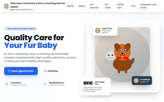 Homepage of Little Neck Veterinary Clinic – cat vet in Douglaston, NY