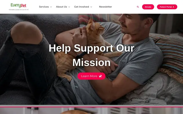Homepage of EveryPet – cat vet in Jacksonville, FL