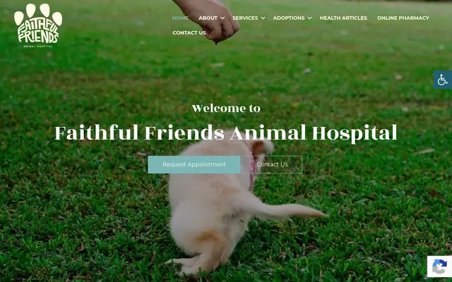 Homepage of Faithful Friends Animal Hospital – cat vet in Brooklyn, NY