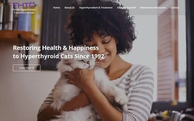 Homepage of Feline Hyperthyroid Treatment Center – cat vet in Shoreline, WA